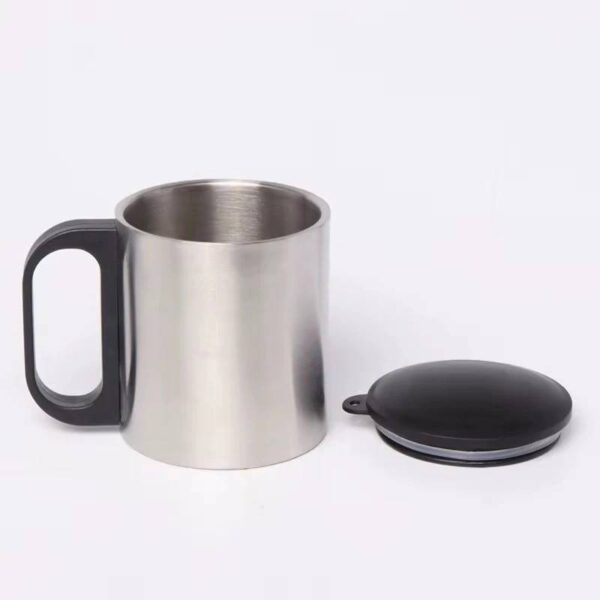 لیوان استیل درب دار AES - تصویر 2