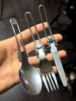 قاشق چنگال سه تکه فلزی - تصویر 6